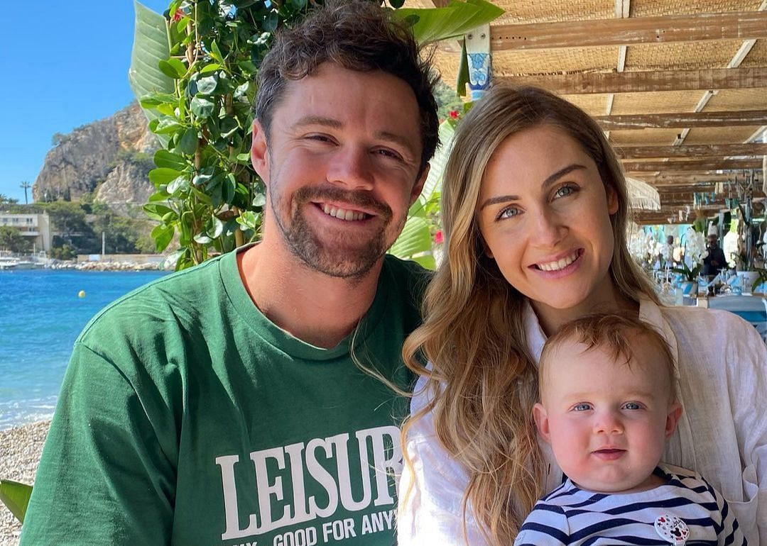 Travis Head with his family